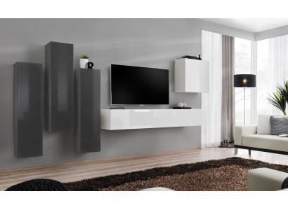 Living room Set Wall unit Wall cabinet TV lowboard Designer Suite new Furniture