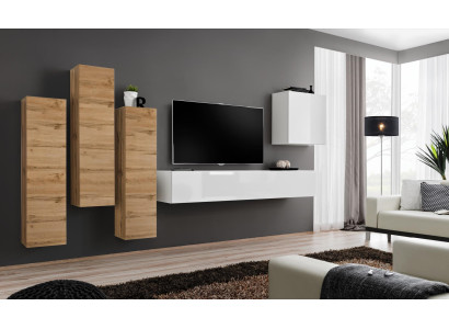 Living room Wall unit Wall cabinet Sideboard Furnishings TV Stand Modern