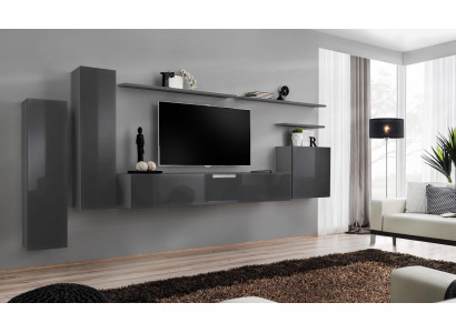 Wall unit Set Complete e Luxus Furnishings Living room Designer TV lowboard