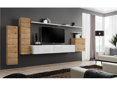 Wall unit Living room Set 7-piece TV stand new Shelf Luxury Modern Design Furniture
