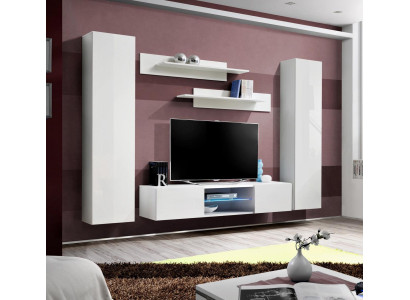 Suite Wall unit Hanging Wardrobe Complete Living room wall cabinet TV lowboard