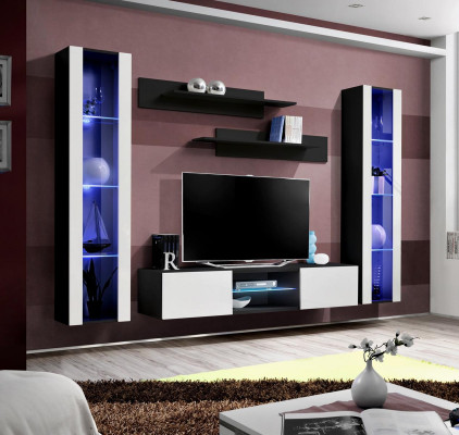 Living room furniture Designer Wall unit Hanging Display case V-Stand new Furnishings