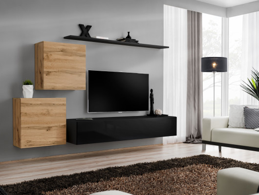 Designer Wall unit Living room furniture Wall shelves Luxury TV Stand Sideboard Modern