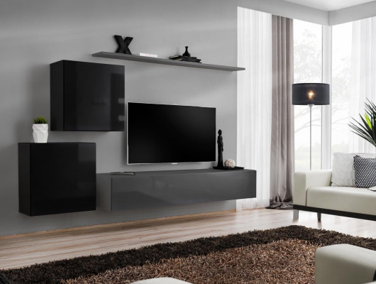 Living room furniture Set Designer Wall unit Sideboard 2x wall cabinet 4-piece Designer new