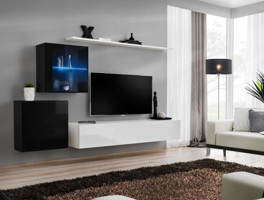Living room furniture Designer Modern Wall unit 260cm Luxury Sideboard Suite