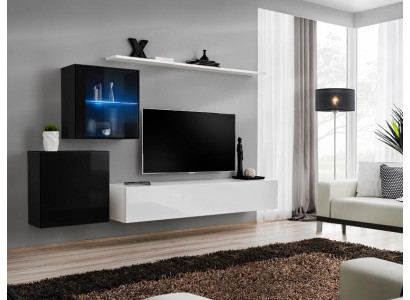 Living room furniture Designer Modern Wall unit 260cm Luxury Sideboard Suite