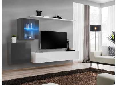 Luxury Set Modern Wall unit Living room furniture Wall Shelf Furniture TV Lowboard Suite