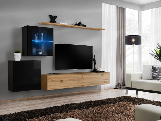 High Gloss Wall Cabinet Wall Unit Designer Luxury Suite Wall Shelf Furniture