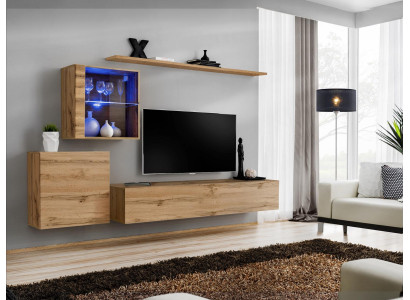 Wall unit Modern TV Stand Living room Furniture Design Wall Shelves Complete