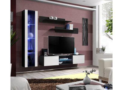 Luxury Wall unit Furnishings Hanging Display case Living room Designer Suite Wall Shelves