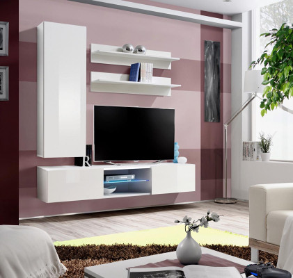 Modern Wall unit TV Lowboard Wall Cabinet Wall Shelves Living room Design Furniture