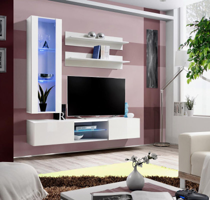 Modern Wall unit TV Lowboard Wall Cabinet Wall Shelves Living room Design Furniture