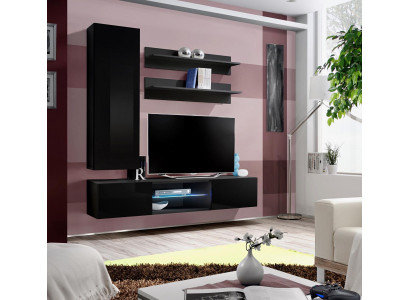 Suite Wall unit Luxury Set Living room furniture Wall cabinet Wall shelves Wardrobe new
