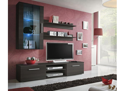 Wall unit wall cabinet TV stand sideboard living room wood wall shelves new