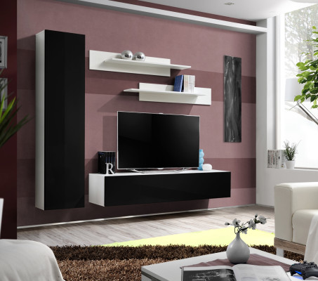 Luxury Wall unit Designer TV Stand Sideboard Furnishings Living room 4-piece set