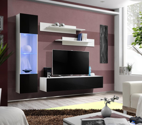 Living room furniture Set Wall unit TV Stand Design Hanging Display case Furnishings Furniture