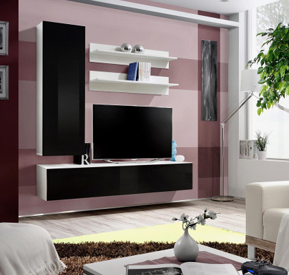 Modern Wall unit Luxury Furnishings Living room Design TV lowboard wall cabinet