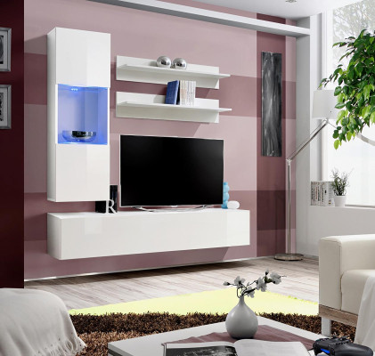 Wall unit Suite TV Stand Lowboard Designer Hanging Display case Wood Furnishings
