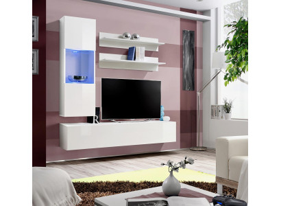 Wall unit Suite TV Stand Lowboard Designer Hanging Display case Wood Furnishings