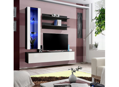 Living room Wall unit Wall shelf TV Wardrobe Hanging Display case Shelf Wood Furniture new