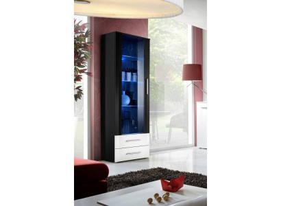 Black Display case Furnishings new Designer Furniture High Gloss Living room Modern