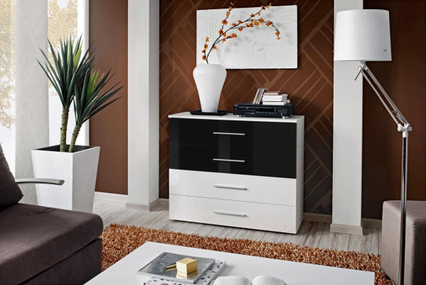 Luxury Chest of drawers Living room Wood White Sideboard Wood Furnishings Modern Design new