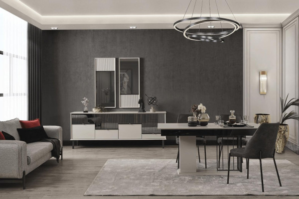 Modern Dining set Designer Dining room set Dining table Chairs Sideboard