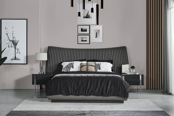 Designer Bedroom Furniture Luxury Double bed 2x Bedside tables Noble Beds