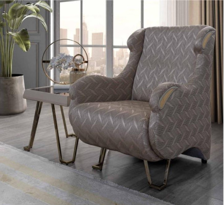 Tauper Designer Armchair Luxury Upholstered furniture Living room Single Seater Modern