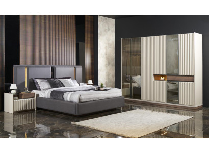 Complete Bedroom Furniture Set Bed 2x Bedside table Dressing table Mirror 8pcs new