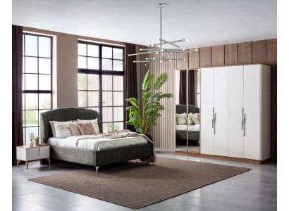 Bedroom Set Luxury Complete's Bed 2x Bedside table Wardrobe 4-piece new