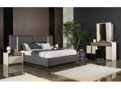 Complete Bedroom Furniture Set Bed 2x Bedside table Dressing table Mirror 5pcs new
