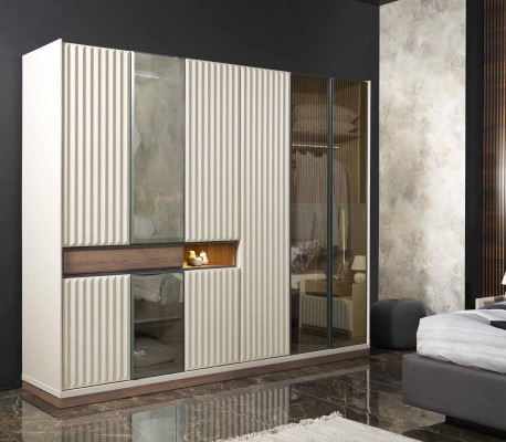 Modern Wardrobe Luxury Wardrobe Wood Bedroom Furniture Design White new