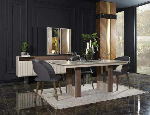 Suite Wood Furniture Sets Dining set Dining room Suite 4x Chair Set Chairs new