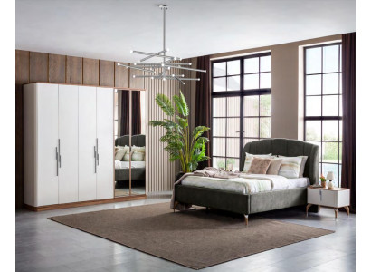 Luxurious Bedroom Set Luxury Complete's Bed 2x Bedside table Modern 3-piece new
