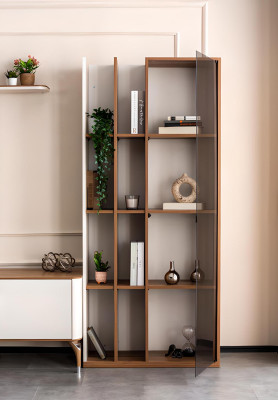 Living room Wall unit TV Lowboard Shelf Luxury Design Set 4 pcs Modern Furniture new