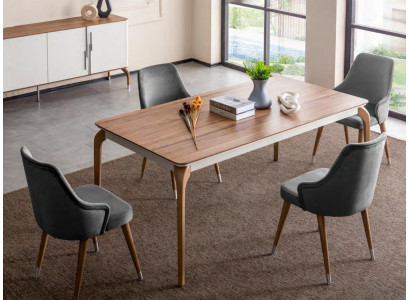 Luxury Dining table Dining room table Dining corner Table Dining room Modern Wood Brown