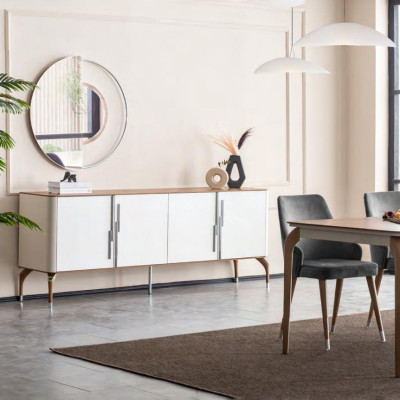Dining room Chest of drawers Sideboard with Mirror Modern new Luxury Chests of drawers Wood Design