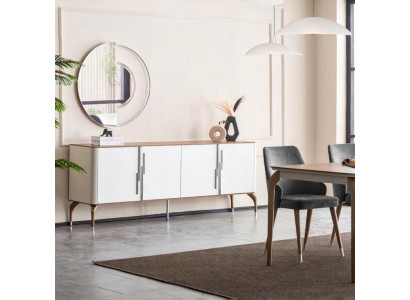 Dining room Chest of drawers Sideboard with Mirror Modern new Luxury Chests of drawers Wood Design