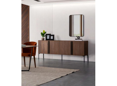 Dining room Chest of drawers Sideboard with Mirror Modern new Luxury Chests of drawers Wood Design
