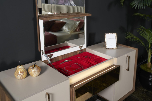 Modern Design Dressing table with Mirror Luxury Bedroom Furniture 2pcs new