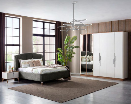 Bedroom luxurious Bedside table Side table Design Modern new White Wood