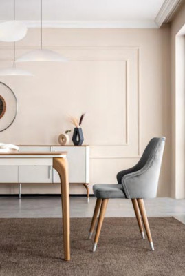 Chair Chairs Luxury Design Armchair Wood Upholstery new Modern Dining room Furniture Wood