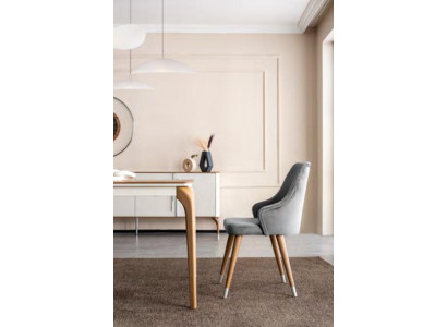 Chair Chairs Luxury Design Armchair Wood Upholstery new Modern Dining room Furniture Wood
