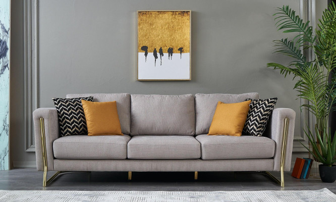 Couch set fabric sofa sofa set upholstered sofa gray modern set 3 pieces