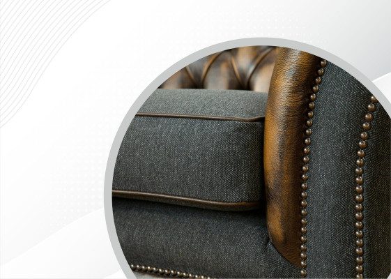 Chesterfield Yellow Leather Designer Modern Design Furniture Luxury Living room 3 Seater