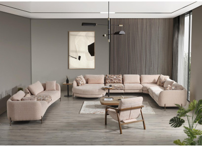 Set 5-piece suite sofa U-shape sofa four-seat furniture armchair luxury furnishings