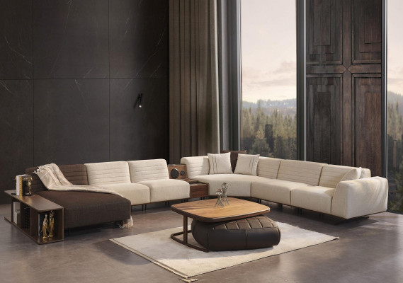 Luxury Corner sofa U-shape Upholstery Sofa Couch Living room Furniture Textile new Furnishings