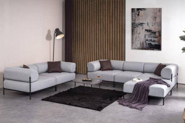 Living room Suite Corner sofa L-shape Upholstered furniture Sofa Two-seater Modern Furniture