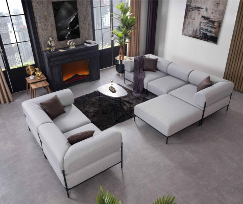 Living room Suite Corner sofa L-shape Upholstered furniture Sofa Two-seater Modern Furniture